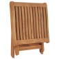 vidaXL Poggiapiedi Pieghevole 46,5x49x41,5 cm Legno Massello di Teak vidaXL Poggiapiedi Pieghevole 46,5x49x41,5 cm Legno Massello di Teak
