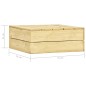 vidaXL Tavolo da Giardino 75x75x31 cm in Legno di Pino Impregnato