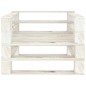 vidaXL Poltrona da Giardino su Pallet in Legno Bianco vidaXL Poltrona da Giardino su Pallet in Legno Bianco