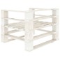vidaXL Poltrona da Giardino su Pallet in Legno Bianco vidaXL Poltrona da Giardino su Pallet in Legno Bianco
