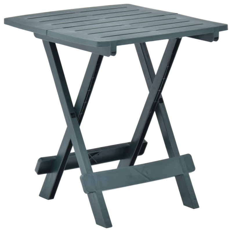 vidaXL Tavolo da Giardino Pieghevole Verde 45x43x50 cm in Plastica vidaXL Tavolo da Giardino Pieghevole Verde 45x43x50 cm in Plastica