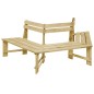 vidaXL Panchina da Giardino 240 cm in Legno di Pino Impregnato vidaXL Panchina da Giardino 240 cm in Legno di Pino Impregnato