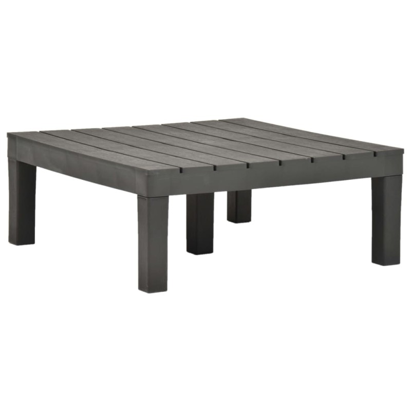 vidaXL Tavolo da Giardino Antracite 78x78x31 cm in Plastica vidaXL Tavolo da Giardino Antracite 78x78x31 cm in Plastica
