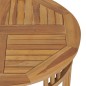 vidaXL Tavolo da Pranzo Ø 80 cm in Legno Massello di Teak vidaXL Tavolo da Pranzo Ø 80 cm in Legno Massello di Teak