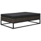 vidaXL Set Divani da Giardino 5 pz con Cuscini in Polyrattan Grigio