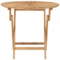 vidaXL Tavolo da Giardino Pieghevole Ø 85 cm Legno Massello di Teak vidaXL Tavolo da Giardino Pieghevole Ø 85 cm Legno Massello di Teak