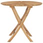 vidaXL Tavolo da Giardino Pieghevole Ø 85 cm Legno Massello di Teak vidaXL Tavolo da Giardino Pieghevole Ø 85 cm Legno Massello di Teak