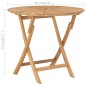 vidaXL Tavolo da Giardino Pieghevole Ø 85 cm Legno Massello di Teak vidaXL Tavolo da Giardino Pieghevole Ø 85 cm Legno Massello di Teak