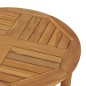 vidaXL Tavolino da Bar Ø 60 cm in Legno Massello di Teak