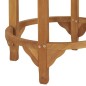 vidaXL Tavolino da Bar Ø 60 cm in Legno Massello di Teak