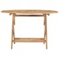 vidaXL Tavolo da Giardino Pieghevole Ø 120 cm in Legno di Teak
