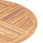 vidaXL Tavolo da Giardino Pieghevole Ø 120 cm in Legno di Teak