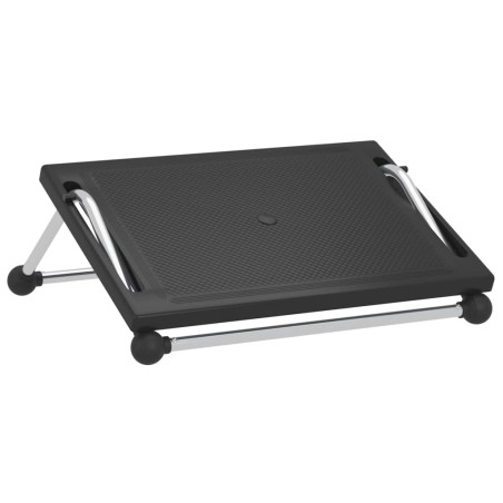 vidaXL Poggiapiedi Nero 45x40x13,5 cm