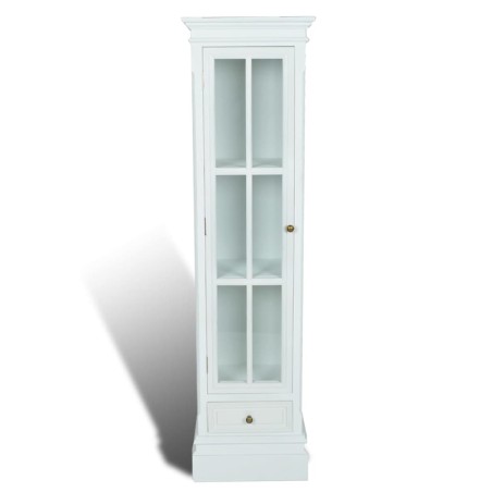 vidaXL Armadietto con Libreria Elegante con 3 Scaffali Bianco in Legno 