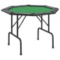 vidaXL Tavolo da Poker Pieghevole 8 Giocatori Verde 108x108x75 cm vidaXL Tavolo da Poker Pieghevole 8 Giocatori Verde 108x108x75 cm