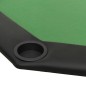 vidaXL Tavolo da Poker Pieghevole 8 Giocatori Verde 108x108x75 cm vidaXL Tavolo da Poker Pieghevole 8 Giocatori Verde 108x108x75 cm