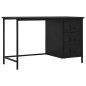 vidaXL Scrivania con Cassetti Industriale Nera 120x55x75 cm in Acciaio vidaXL Scrivania con Cassetti Industriale Nera 120x55x75 cm in Acciaio