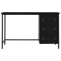 vidaXL Scrivania con Cassetti Industriale Nera 120x55x75 cm in Acciaio vidaXL Scrivania con Cassetti Industriale Nera 120x55x75 cm in Acciaio