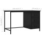 vidaXL Scrivania con Cassetti Industriale Nera 120x55x75 cm in Acciaio vidaXL Scrivania con Cassetti Industriale Nera 120x55x75 cm in Acciaio