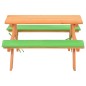 vidaXL Tavolo e Panche da Picnic 89x79x50 cm Legno Massello di Abete vidaXL Tavolo e Panche da Picnic 89x79x50 cm Legno Massello di Abete