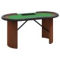 vidaXL Tavolo da Poker con Vassoio Chip 10 Giocatori Verde 160x80x75cm vidaXL Tavolo da Poker con Vassoio Chip 10 Giocatori Verde 160x80x75cm