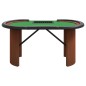 vidaXL Tavolo da Poker con Vassoio Chip 10 Giocatori Verde 160x80x75cm vidaXL Tavolo da Poker con Vassoio Chip 10 Giocatori Verde 160x80x75cm