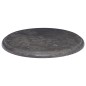 vidaXL Piano per Tavolo Nero Ø40x2,5 cm in Marmo vidaXL Piano per Tavolo Nero Ø40x2,5 cm in Marmo