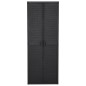 vidaXL Armadio da Giardino Nero 65x45x172 cm in Rattan PP vidaXL Armadio da Giardino Nero 65x45x172 cm in Rattan PP