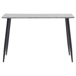 vidaXL Tavolo da Pranzo Grigio 120x60x75 cm in MDF