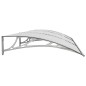 vidaXL Tettoia per Porta Grigia 300x100 cm Policarbonato vidaXL Tettoia per Porta Grigia 300x100 cm Policarbonato