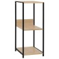 vidaXL Libreria Dritta Piccola Nero Rovere 33,5x39,6x79,7cm Truciolato vidaXL Libreria Dritta Piccola Nero Rovere 33,5x39,6x79,7cm Truciolato