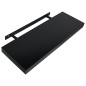 vidaXL Mensole a Muro Galleggianti 2 pz Nere 60x20x3,8 cm vidaXL Mensole a Muro Galleggianti 2 pz Nere 60x20x3,8 cm
