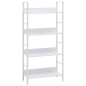 vidaXL Libreria a 4 Ripiani Bianca 60x27,6x124,5 cm in Truciolato vidaXL Libreria a 4 Ripiani Bianca 60x27,6x124,5 cm in Truciolato