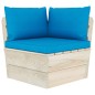 Divano da Giardino a 4 Posti su Pallet con Cuscini Legno Abete Divano da Giardino a 4 Posti su Pallet con Cuscini Legno Abete