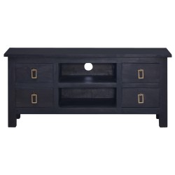 vidaXL Mobile Porta TV Caffè Nero Chiaro 100x30x45 cm in Legno Mogano