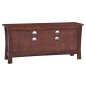 vidaXL Mobile Porta TV Marrone Classico 100x30x45 cm Legno di Mogano vidaXL Mobile Porta TV Marrone Classico 100x30x45 cm Legno di Mogano