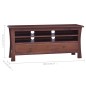 vidaXL Mobile Porta TV Marrone Classico 100x30x45 cm Legno di Mogano vidaXL Mobile Porta TV Marrone Classico 100x30x45 cm Legno di Mogano
