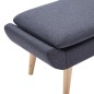 Poggiapiedi in Tessuto 73x43x42 cm Grigio Scuro Poggiapiedi in Tessuto 73x43x42 cm Grigio Scuro