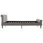 vidaXL Giroletto Grigio in Velluto 160x200 cm vidaXL Giroletto Grigio in Velluto 160x200 cm