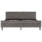 vidaXL Giroletto Grigio in Velluto 180x200 cm vidaXL Giroletto Grigio in Velluto 180x200 cm