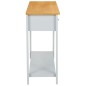 vidaXL Tavolo Consolle 118x35x77 cm in Massello di Rovere vidaXL Tavolo Consolle 118x35x77 cm in Massello di Rovere