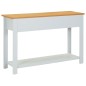 vidaXL Tavolo Consolle 118x35x77 cm in Massello di Rovere vidaXL Tavolo Consolle 118x35x77 cm in Massello di Rovere