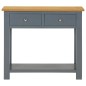 vidaXL Tavolo Consolle 83x30x73 cm in Legno Massello di Rovere vidaXL Tavolo Consolle 83x30x73 cm in Legno Massello di Rovere