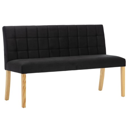 vidaXL Panca 140 cm Nera in Velluto