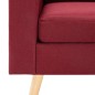 vidaXL Divano a 2 Posti Rosso Vino in Tessuto vidaXL Divano a 2 Posti Rosso Vino in Tessuto