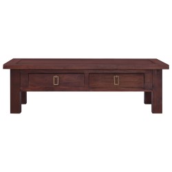 vidaXL Tavolino Salotto Marrone Classico 100x50x30 cm Legno di Mogano