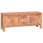 vidaXL Mobile Porta TV 110x30x45 cm in Legno Massello di Mogano vidaXL Mobile Porta TV 110x30x45 cm in Legno Massello di Mogano