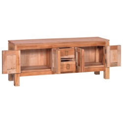 vidaXL Mobile Porta TV 110x30x45 cm in Legno Massello di Mogano