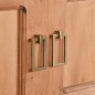 vidaXL Mobile Porta TV 110x30x45 cm in Legno Massello di Mogano vidaXL Mobile Porta TV 110x30x45 cm in Legno Massello di Mogano