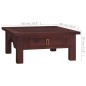 vidaXL Tavolino Salotto Marrone Classico 68x68x30 cm Legno di Mogano vidaXL Tavolino Salotto Marrone Classico 68x68x30 cm Legno di Mogano
